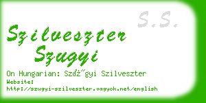 szilveszter szugyi business card